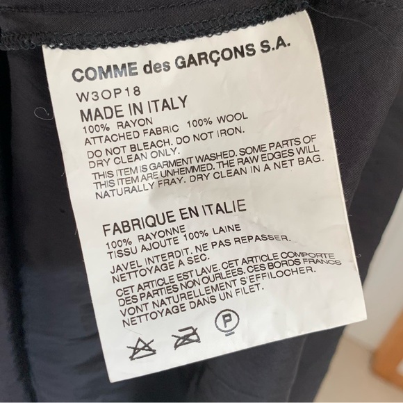 Comme des Garçons Black Dress Size Large - Picture 7 of 10